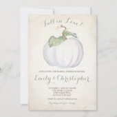 Witte Pompoen repetitie diner uitnodiging (Voorkant)