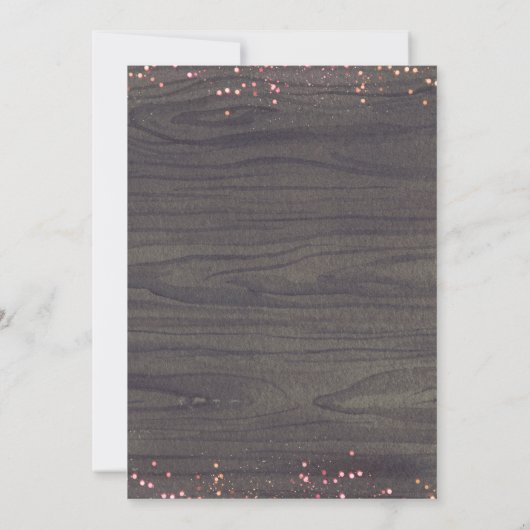 Witte Pompoen Roze Rustieke Houten Bedankt (Achterkant)