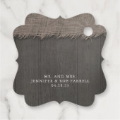 Witte pompoen rustieke bruiloft bedankjes labels (Achterkant)