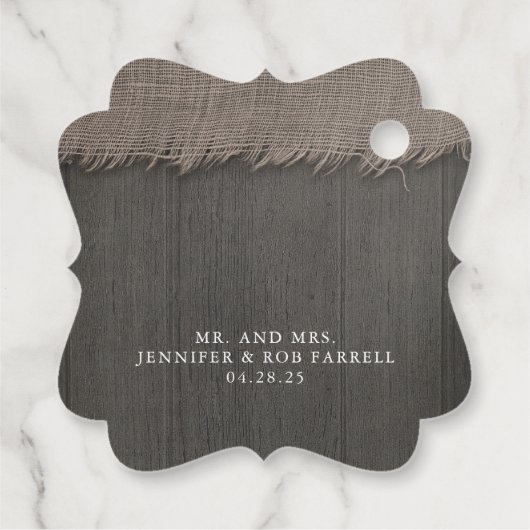 Witte pompoen rustieke bruiloft bedankjes labels (Achterkant)