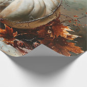 Witte Pompoen Schilderij Decoupage Cadeaupapier (Hoek)