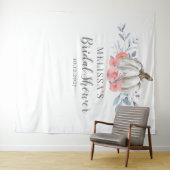 Witte Pompoen Sering Bloemstuk Bruidsdiner Wandkleed (In Situ (horizontaal))