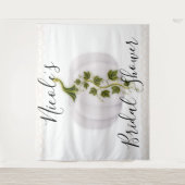 Witte Pompoen Storybook Chic Herfst Bruiloft Tapij Wandkleed (Voorkant)