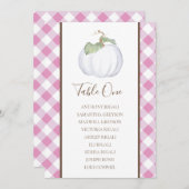 Witte Pompoen Trouwzaal Stoelen Plattegrond, Tafel Kaart (Voorkant / Achterkant)