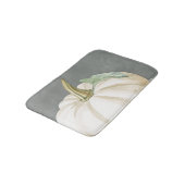 Witte pompoen voor herfst badmat (Gekanteld)