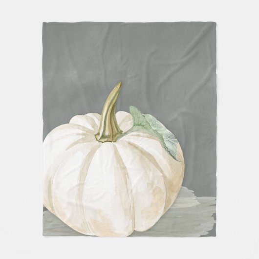 Witte pompoen voor herfst fleece deken (Voorkant)