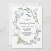 Witte pompoen Vriendschappen Uitnodigingen (Voorkant)