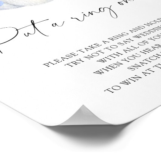 Witte pompoen - zet een ring op het spel poster (Hoek)