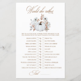 Witte pompoen zou ze liever Vrijgezellenfeest spel