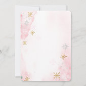 Witte pompoenen, bloemen baby shower uitnodiging (Achterkant)