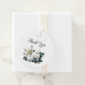 Witte pompoenen en eucalyptus Fall bedankkaartjes Bedankjes Labels (In situ)