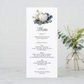 Witte pompoenen en eucalyptus greens Vrijgezellenf Menu (Staand voorkant)
