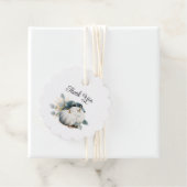 Witte pompoenen en eucalyptus Herfst Dank Je Bedankjes Labels (In situ)