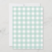 Witte Pompoenen Groene Baby Shower Kaart (Achterkant)