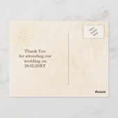 witte pompoenen herfst oogsten bruiloft dank u briefkaart (Achterkant)