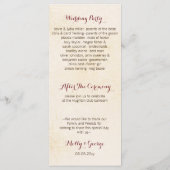 witte pompoenen herfst oogsten bruiloft programma' programmakaart (Achterkant)