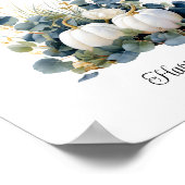 Witte pompoenen Herfst Ring Hunt Vrijgezellenfeest Poster (Hoek)