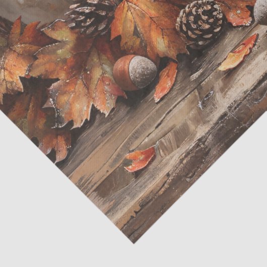 Witte Pompoenen  Olieverfschilderij Decoupage Tissuepapier (Detail)