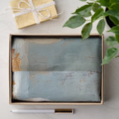 Witte pompoenen op Blauwe Tafel Tissuepapier (Geschenk)
