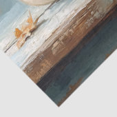 Witte pompoenen op Blauwe Tafel Tissuepapier (Detail)