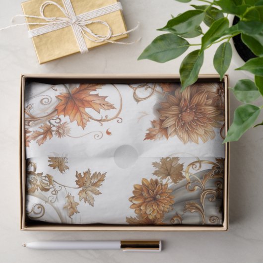 witte pompoenen tissuepapier (Geschenk)