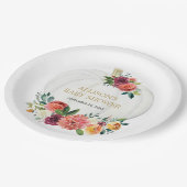 Witte pompoenen van Bourgogne Papieren Bordje (Gekanteld)