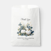 Witte pompoenen Vrijgezellenfeest dank u Bedankzakje (Voorkant)