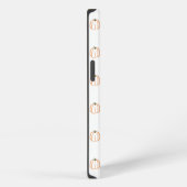 Witte pompoenhoes iPhone hoesje (Rechterkant)