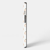 Witte pompoenhoes iPhone hoesje (Linkerkant)