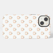 Witte pompoenhoes iPhone hoesje (Achterkant horizontaal)