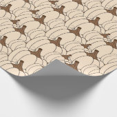 Witte pompoenveld-verpakkings papier (Hoek)