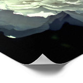 Witte pony-bloem in de stadia van de bloei poster (Hoek)