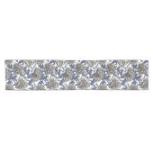 Witte pony bloemen korte tafelloper (Horizontaal)