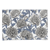 Witte pony bloemen kussensloop (Voorkant-Rechts)