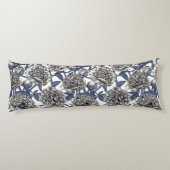 Witte pony bloemen lichaamskussen (Achterkant)