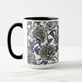 Witte pony bloemen mok (Links)