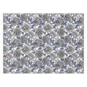 Witte pony bloemen tafelkleed (Voorkant (Horizontaal))