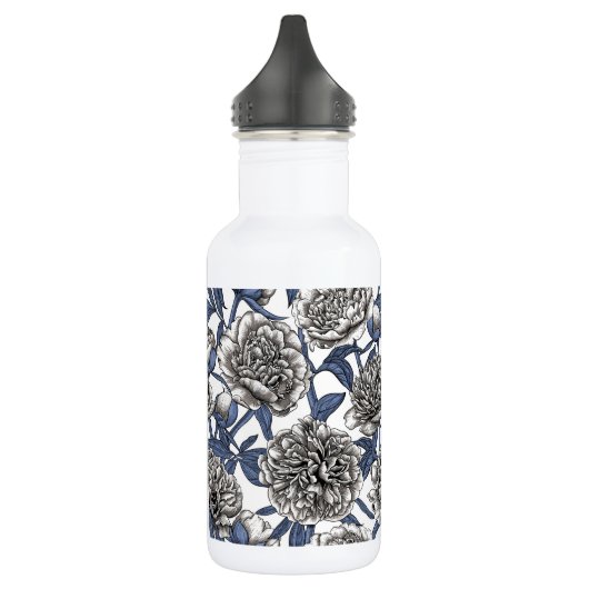 Witte pony bloemen waterfles  (Links)