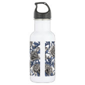 Witte pony bloemen waterfles  (Achterkant)