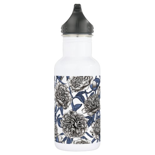 Witte pony bloemen waterfles  (Rechts)