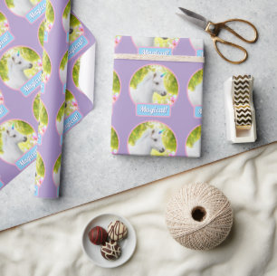 Witte Pony Eenhoorn Cadeaupapier
