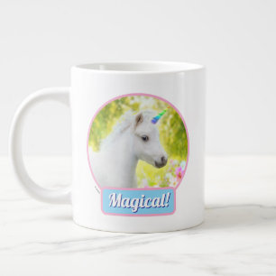 Witte Pony Eenhoorn Grote Koffiekop
