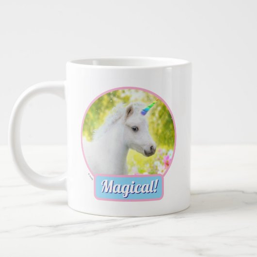 Witte Pony Eenhoorn Grote Koffiekop (Links)