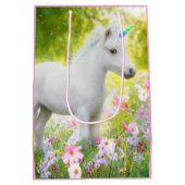 Witte Pony Eenhoorn Medium Cadeauzakje (Achterkant)