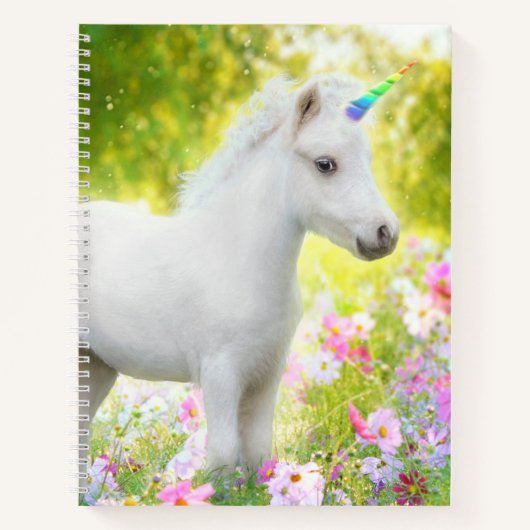 Witte Pony Eenhoorn Notitieboek (Voorkant)