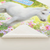 Witte Pony Eenhoorn Sherpa Deken (3/4)