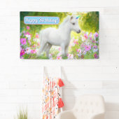 Witte Pony Eenhoorn Spandoek (Insitu)