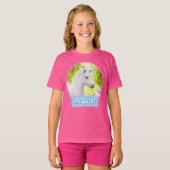 Witte Pony Eenhoorn T-shirt (Voorkant volledig)