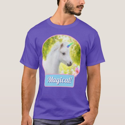 Witte Pony Eenhoorn T-shirt (Voorkant)