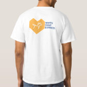 Witte Pony Express-hoes voor korte T-shirt (Achterkant)